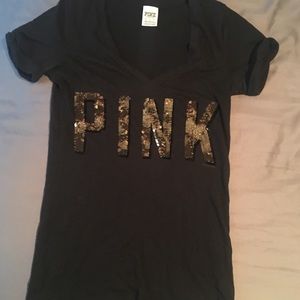 PINK sequin tee